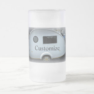 Caneca De Cerveja Vidro Jateado Caravana-de-coleira-branca
