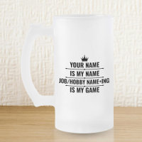 Cargo Engraçado Personalizado e Nome do Hobby