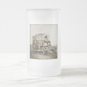 Caneca De Cerveja Vidro Jateado Carrinha Fotográfica de Roger Fenton Realismo Foto