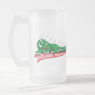 Caneca De Cerveja Vidro Jateado Casa do Hodag Rhinelander WI