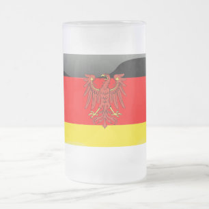 Caneca De Cerveja Vidro Jateado Casaco de armas alemão