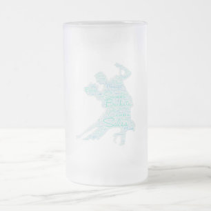 Caneca De Cerveja Vidro Jateado Casal de Arte Bachata Salsa