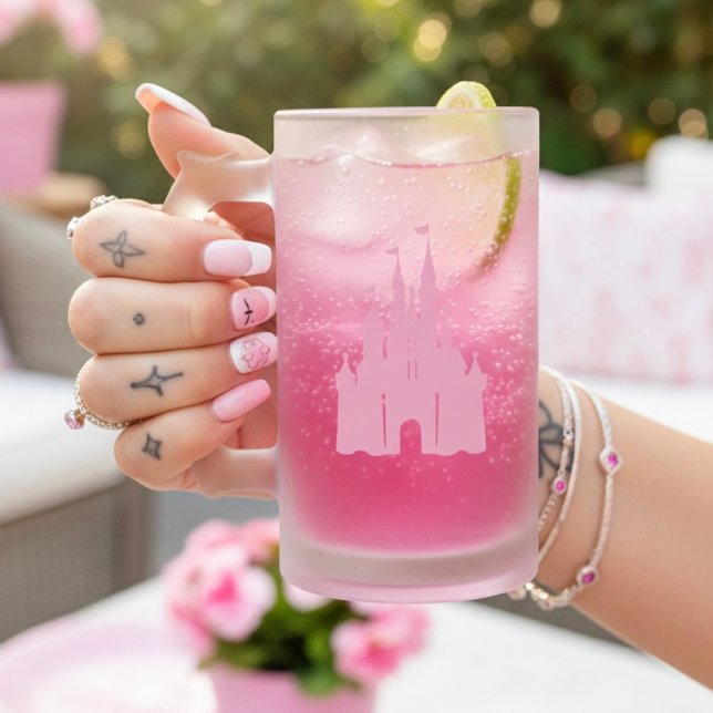 Caneca De Cerveja Vidro Jateado Castle Mug (Criador carregado)