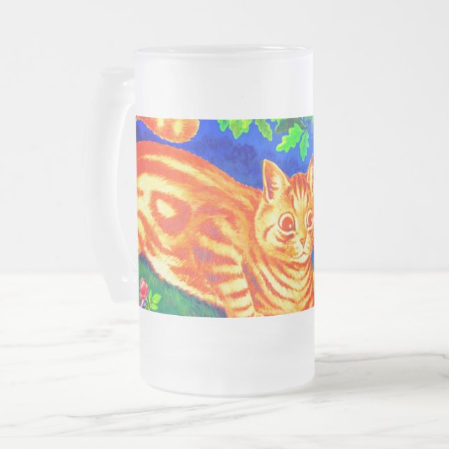 Caneca De Cerveja Vidro Jateado Cat Noite (Frente Esquerda)