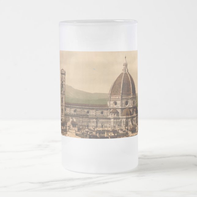 Caneca De Cerveja Vidro Jateado Catedral de Florença, Toscânia, Italia (Centro)