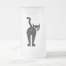 Caneca De Cerveja Vidro Jateado Cattitude 