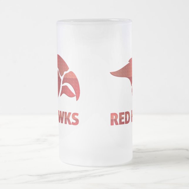 Caneca De Cerveja Vidro Jateado Cedar Primavera Red Hawks #5 (Centro)
