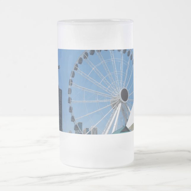 Caneca De Cerveja Vidro Jateado Centennial Ferris Wheel Glass Beer (Centro)