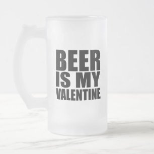 Caneca De Cerveja Vidro Jateado Cerveja é meu namorados