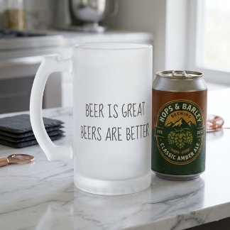 Caneca De Cerveja Vidro Jateado Cerveja é Ótimo Cervejas são Melhores Engraçado