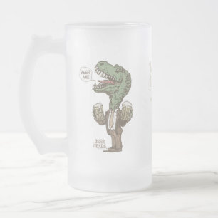 Caneca De Cerveja Vidro Jateado Cerveja mim T. Rex por estúdios de Mudge
