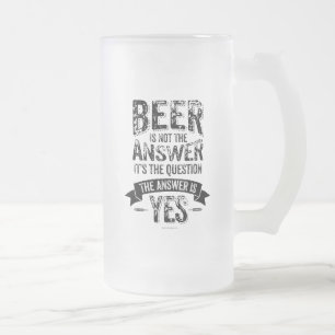 Caneca De Cerveja Vidro Jateado Cerveja Não É A Caneta De Vidro Do Fosco De Respos