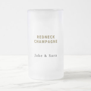 Caneca De Cerveja Vidro Jateado Champagne Personalizado Caipira