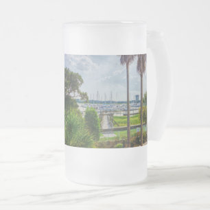 Caneca De Cerveja Vidro Jateado Charleston Harbour