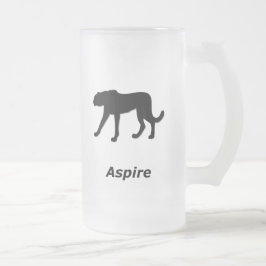 Caneca De Cerveja Vidro Jateado Cheetah Aspire