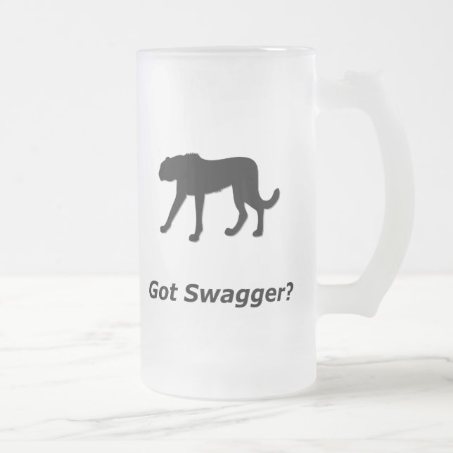 Caneca De Cerveja Vidro Jateado Cheetah ficou agger (Direita)