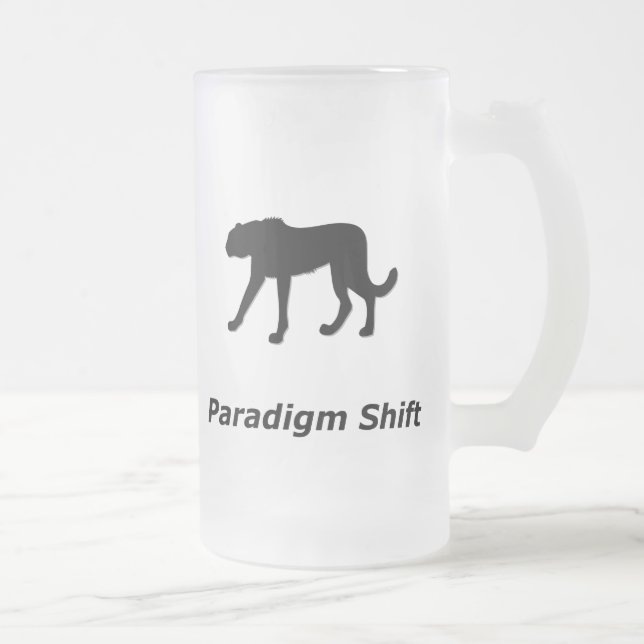 Caneca De Cerveja Vidro Jateado Cheetah Paradigm Shift (Direita)