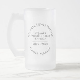 Caneca De Cerveja Vidro Jateado Choirmaster