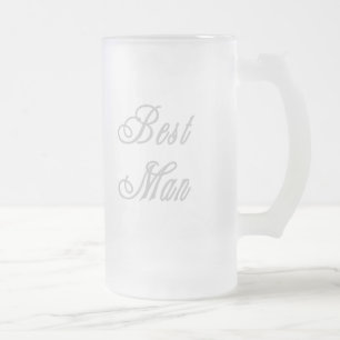 Caneca De Cerveja Vidro Jateado Cinzas elegantes do melhor homem