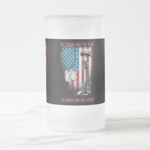 Caneca De Cerveja Vidro Jateado Citação do Soldado