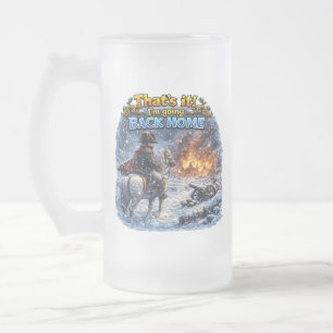 Caneca De Cerveja Vidro Jateado Citação Questionável da Campanha Russa de Napoleão