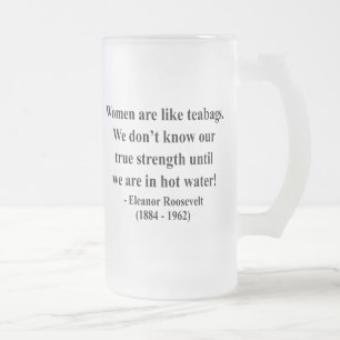 Caneca De Cerveja Vidro Jateado Citações 6a de Eleanor Roosevelt