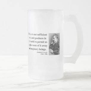 Caneca De Cerveja Vidro Jateado Citações 7b de Nietzsche