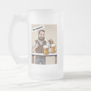 Caneca De Cerveja Vidro Jateado citações de cerveja