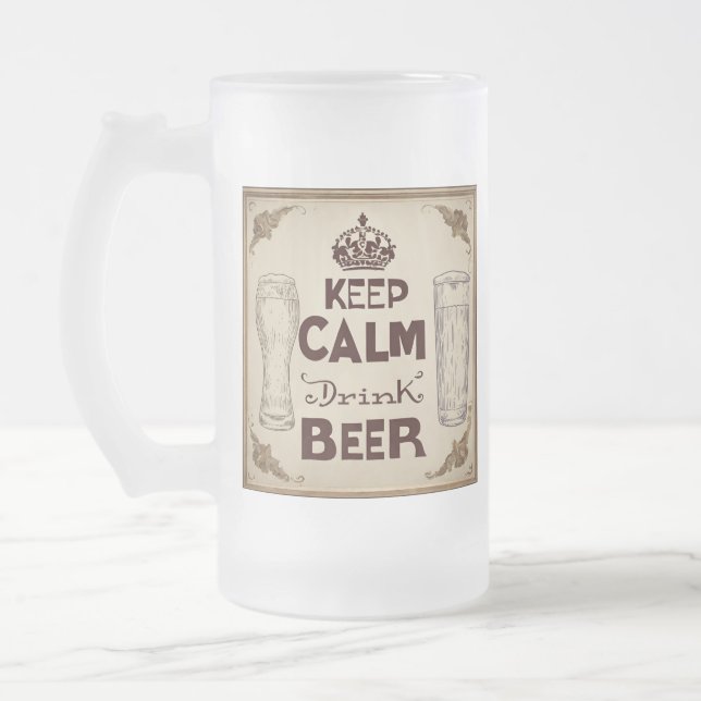 Caneca De Cerveja Vidro Jateado citações de cerveja (Esquerda)