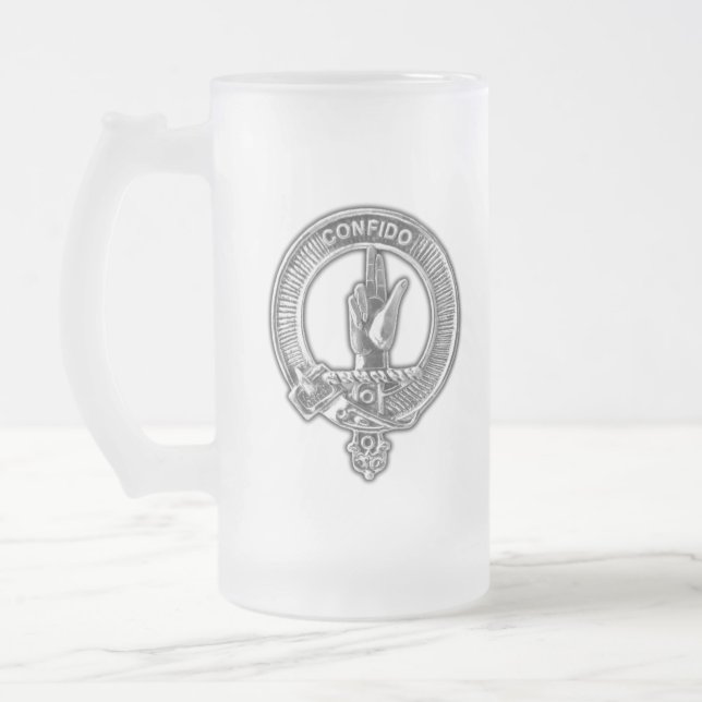 Caneca De Cerveja Vidro Jateado Clan Boyd Crest (Esquerda)