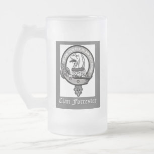 Caneca De Cerveja Vidro Jateado Clan Forrester Crest