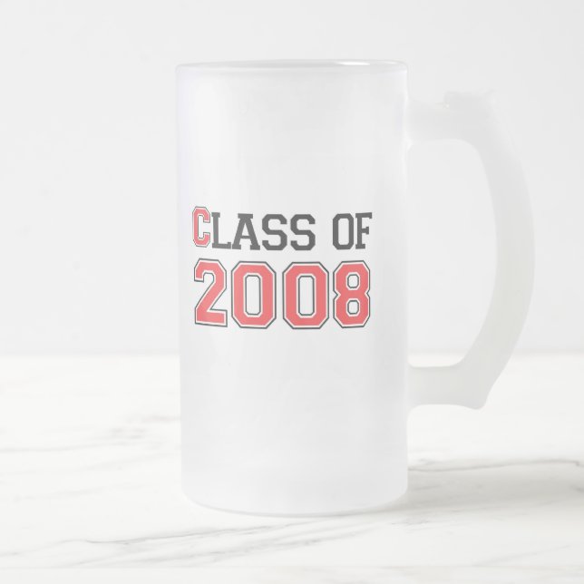 Caneca De Cerveja Vidro Jateado Classe de 2008 (Direita)