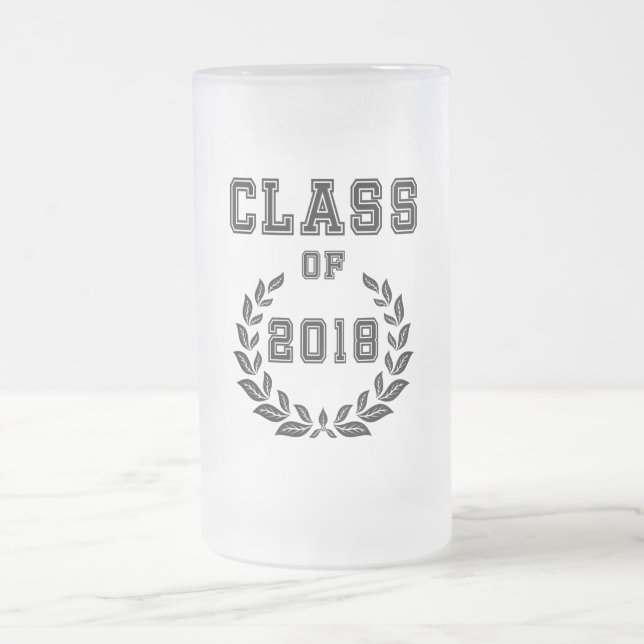 Caneca De Cerveja Vidro Jateado Classe de 2018 (Centro)