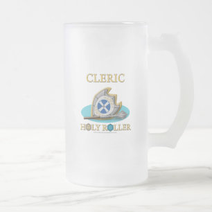 Caneca De Cerveja Vidro Jateado Clero: Rolo santamente