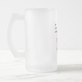 Caneca De Cerveja Vidro Jateado Clima quente com cacau