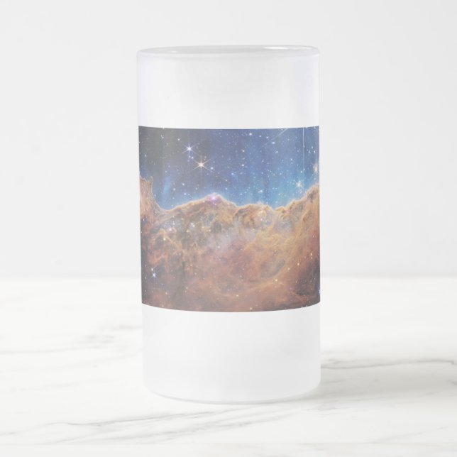 Caneca De Cerveja Vidro Jateado Clipes Cósmicos Carina Nebula Space Telescope (Centro)