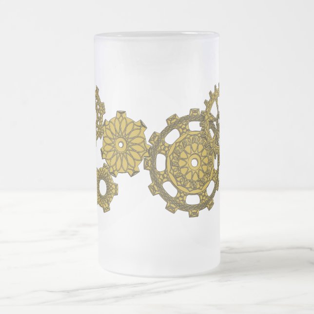 Caneca De Cerveja Vidro Jateado Clocos Tecidos (Centro)