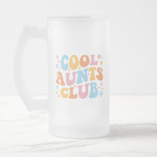 Caneca De Cerveja Vidro Jateado Clube das Tias Incríveis III