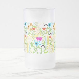 Caneca De Cerveja Vidro Jateado Coleção Natureza Copo de Vidro Fosco 16 oz.