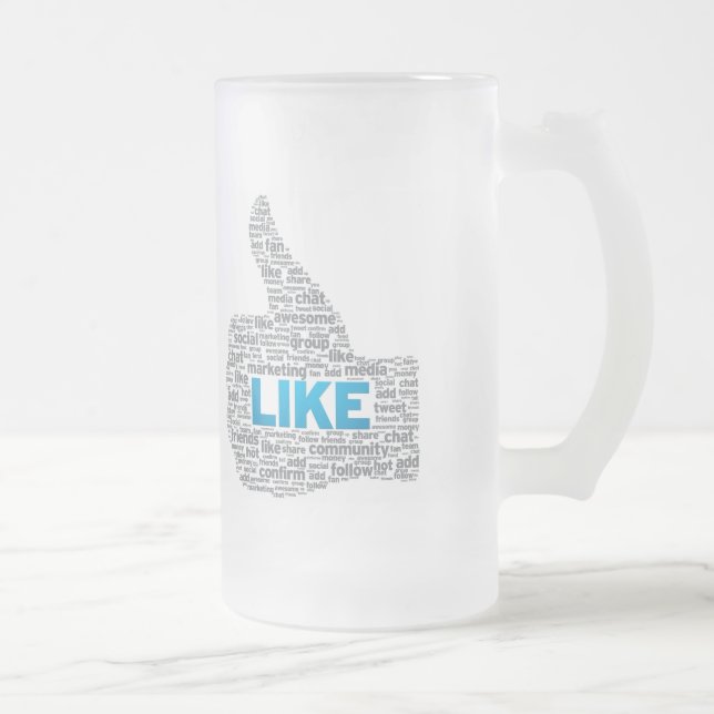 Caneca De Cerveja Vidro Jateado Como Mug (Direita)