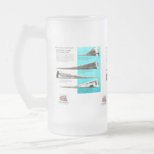 Caneca De Cerveja Vidro Jateado Companhia Budd - Uma Lenda Ferroviária      