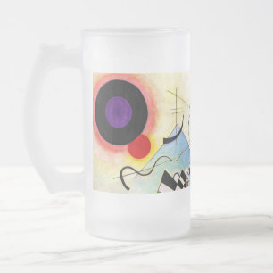 Caneca De Cerveja Vidro Jateado Composição Kandinsky 8