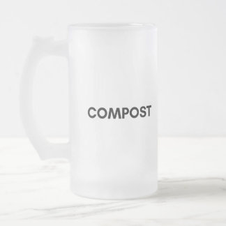 Caneca De Cerveja Vidro Jateado composto