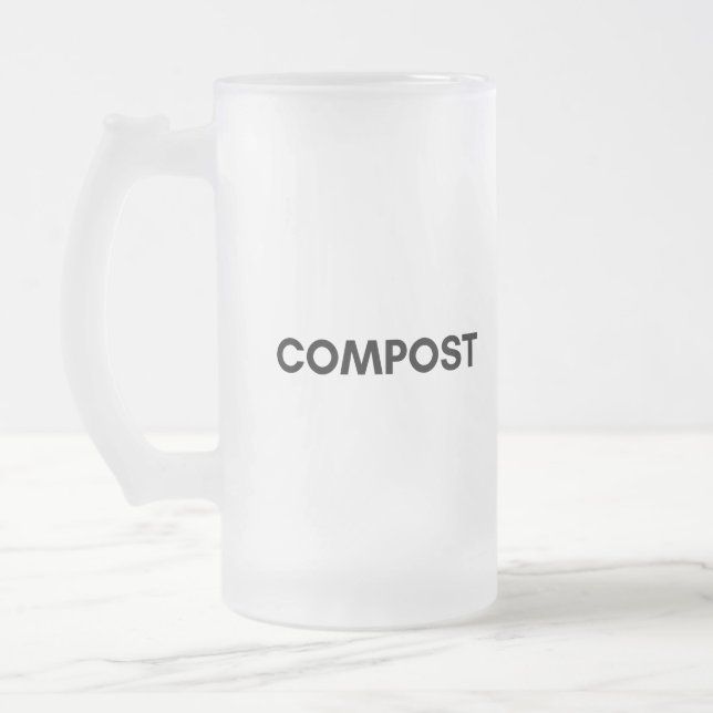 Caneca De Cerveja Vidro Jateado composto (Esquerda)