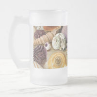 Conchas marítimas na praia