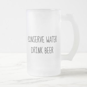 Caneca De Cerveja Vidro Jateado Conserve Água Beba Cerveja Caneca Geada Dia dos Pa