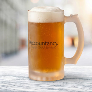 Caneca De Cerveja Vidro Jateado Contabilidade - Existe GAAP Para Isso