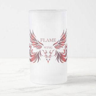 Caneca De Cerveja Vidro Jateado Copo de Cerveja Flame Wing