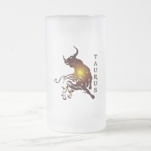 Caneca De Cerveja Vidro Jateado Copo de Cerveja Taurus