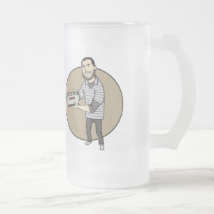 Caneca De Cerveja Vidro Jateado Copo dos coletores do GP de Alex